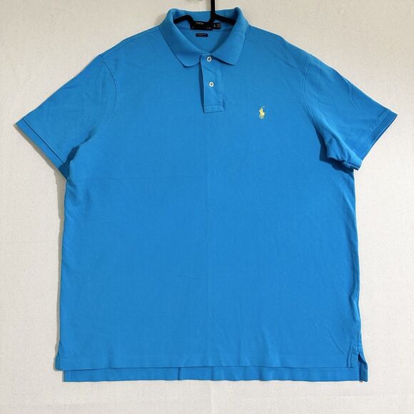 Men's Polo Ralph Lauren Classic Fit Shirt Turquoise Blue Size XL - Picture 1 of 7